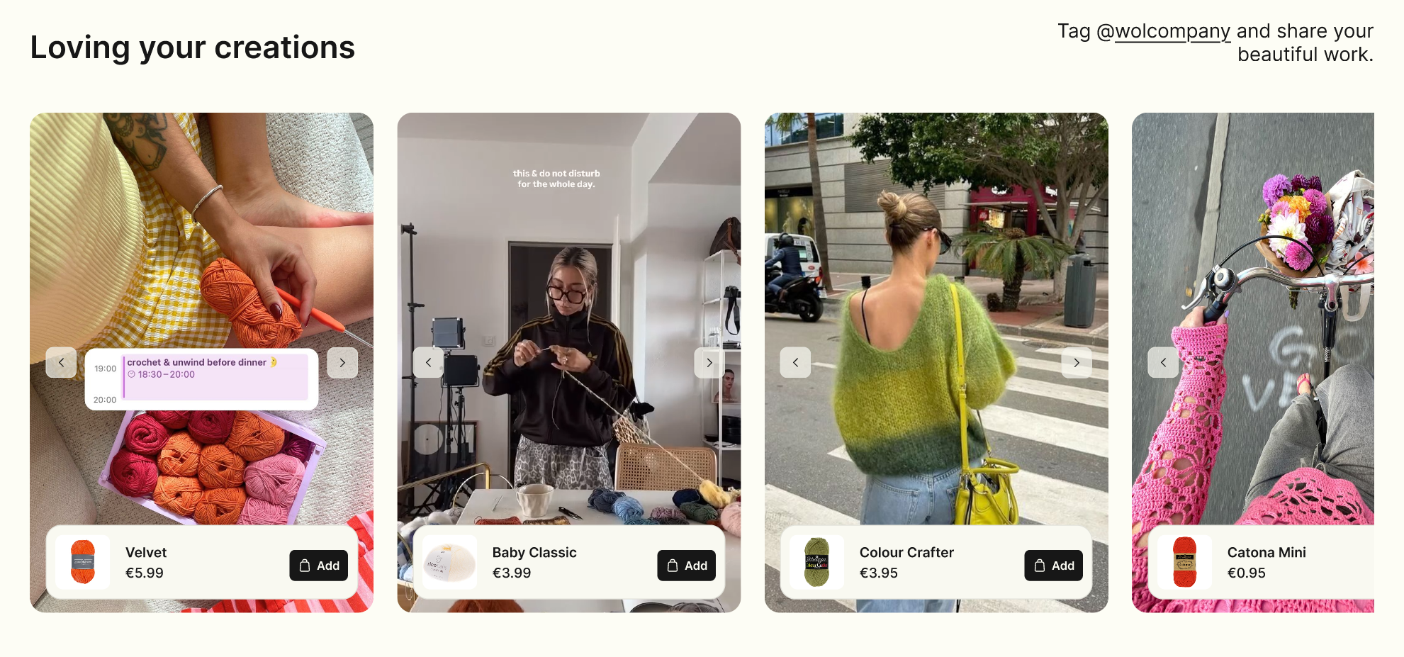 Wolcompany social media section
